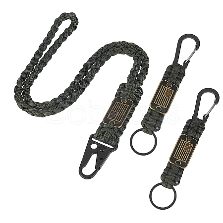 2Pcs Polyester Cord Rope Rock Climbing HJEW-HY0001-45B-1