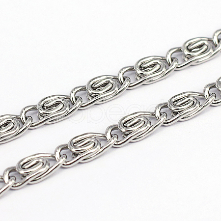 Tarnish Resistant 304 Stainless Steel Lumachina Chains CHS-O005-25B-1