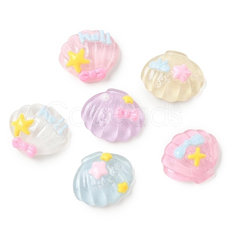 Resin Cabochons RESI-F072-02-1