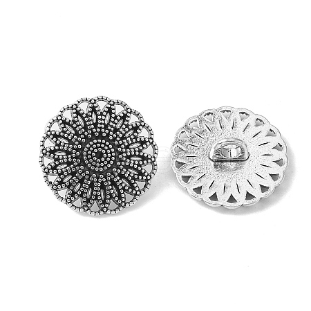 Tibetan Style Shank Buttons TIBE-R179-AS-LF-1