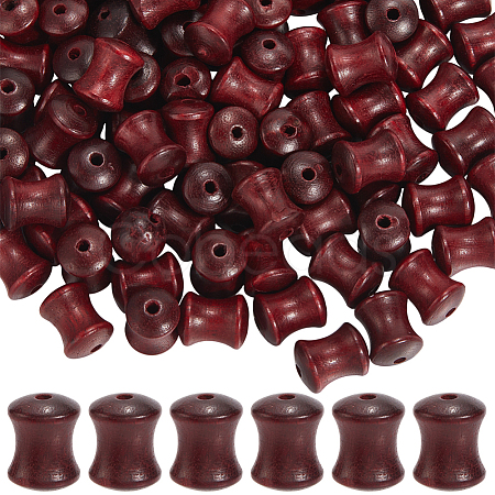 140Pcs Natural Wood Beads WOOD-SC0002-10-1