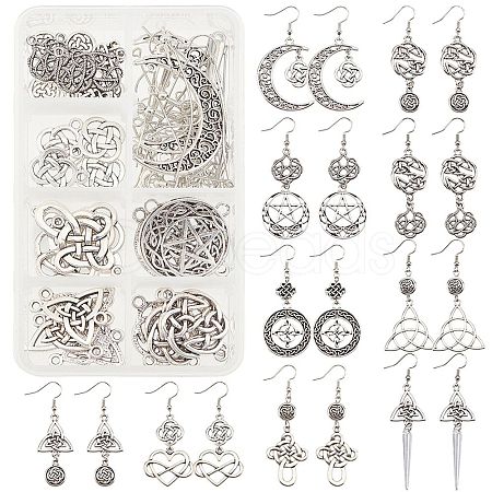 DIY Knot Drop Earring Making Kit DIY-SC0018-18-1