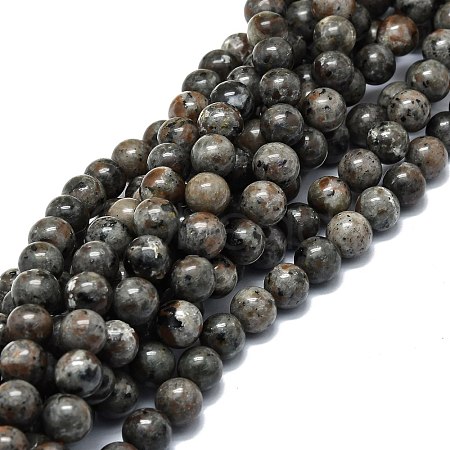 Natural Fluorescent Syenite Rock(Glow under UV Light) Beads Strands G-G789-02C-1
