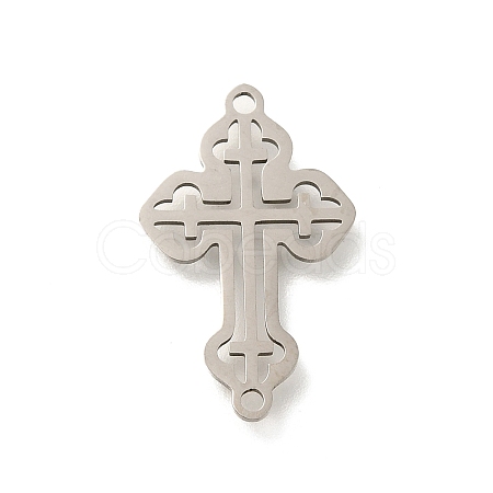 201 Stainless Steel Laser Cut Connector Charms STAS-R132-13P-1