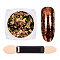 Nail Art Glitter Flakes, Starry Sky/Mirror Effect, Iridescent Glitter Flakes, with One Brush, Colorful, 30x30x17mm, about 0.3g/box