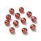 Imitation Pearl Acrylic Beads, Dyed, Round, Indian Red, 6x5.5mm, Hole: 1.5~2mm, about 4500pcs/pound