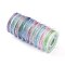 10 Rolls 3-Ply Metallic Polyester Threads, Round, for Embroidery and Jewelry Making, Purple, 0.3mm, about 24 yards(22m)/roll, 10 rolls/group