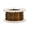 Round Copper Craft Wire, for Jewelry Making, Long-Lasting Plated, Coffee, 26 Gauge, 0.4mm, about 65.61 Feet(20m)/roll