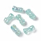 UV Plating Rainbow Iridescent Acrylic Beads, Bamboo Stick, Pale Turquoise, 24.5x13x11.5mm, Hole: 3mm