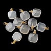 Natural White Agate Pendants G-R489-05G-2
