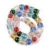 Gold Sand Lampwork Beads Strands LAMP-P069-02A-07-4