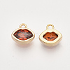 Brass Cubic Zirconia Charms KK-T048-047G-NF-2