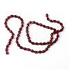 Faceted Drop Glass Bead Strands X-EGLA-E010-5x7mm-06-3