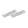 Tarnish Resistant 304 Stainless Steel Connector Charms STAS-L268-036P-3