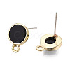 Alloy Stud Earring Findings PALLOY-T056-129A-01-1