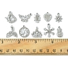 20Pcs 10 Style Alloy Crystal Rhinestone Pendants ALRI-FS0001-01-6