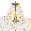Flower Pattern Milk Fiber Mesh Fabric DIY-WH0888-09C-1