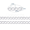 Brass Twisted Chains X-CHC-Q001-5x4mm-S-5