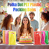 Polka Dot PET Plastic Packing Bags with Die Cut Hole Handle ABAG-TADJ0002-001C-5