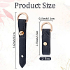 2Pc Alloy & Microfiber Suspension Clasps AJEW-CL0005-19A-2