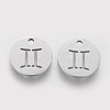 Non-Tarnish 304 Stainless Steel Charms STAS-Q201-T095-3-2