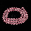 Natural  Rose Quartz Beads Strands G-L104-6mm-01-2