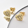 Rack Plating Brass Micro Pave Clear Cubic Zirconia Stud Earrings EJEW-K299-01G-D-3