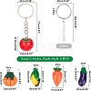 DIY Vegetables Themed Keychain Making Kits DIY-NB0004-62-2