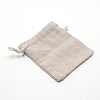 Flax Cloth Blank DIY Craft Drawstring LS-ABAG-WH0005-48B-1