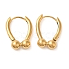 Real 18K Gold Plated 304 Stainless Stee Hoop Earrings EJEW-U009-02G-02-1