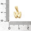 Brass Letter Charms KK-G554-22G-W-3