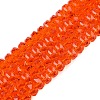 Transparent Glass Beads Strands GLAA-Q114-01A-A06-1