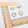 32Pcs 4 Styles Alloy Crystal Rhinestone Connector Charms FIND-DC0003-53-3