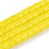 Opaque Solid Glass Bead Strands GLAA-N047-09-F03-1