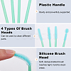 32Pcs 4 Styles Synthetic Rubber Eye Lashes Cosmetic Brushes FIND-GF0007-23-5