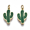 316 Surgical Stainless Steel Enamel Pendants STAS-S116-408G-1