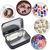4Pcs 2 Colors Iron Jewelry Storage Boxes with Hinged Lid CON-SP0001-18-5