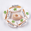 Printed Cowrie Shell Beads SHEL-S276-10E-1