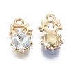 Alloy Rhinestones Pendants PALLOY-T073-02C-RS-2