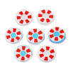 Transparent Printed Acrylic Cabochons TACR-N016-31-2