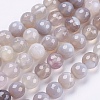 Natural Striped Agate/Banded Agate Beads Strands G-P364-06-8mm-1