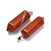 Natural Red Jasper Pendants GG-CBAA0EE-02P-12-3