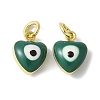Brass Enamel Charms KK-S518-03B-G-1