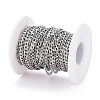 Tarnish Resistant 304 Stainless Steel Cuban Link Chains CHS-M003-13P-A-5