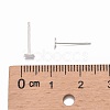 925 Sterling Silver Flat Pad  Stud Earring Findings STER-K167-045C-S-3