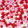 Spray Painted ABS Plastic Imitation Pearl Beads OACR-YW0002-20B-1