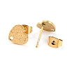 Ion Plating(IP) 304 Stainless Steel Stud Earring Findings EJEW-O104-07G-3