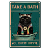 Vintage Metal Tin Sign AJEW-WH0157-039-1