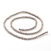 Non-magnetic Synthetic Hematite Beads Strands G-A140-17-4mm-2