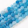 Natural Weathered Agate Beads Strands X-G-G589-8mm-14-4